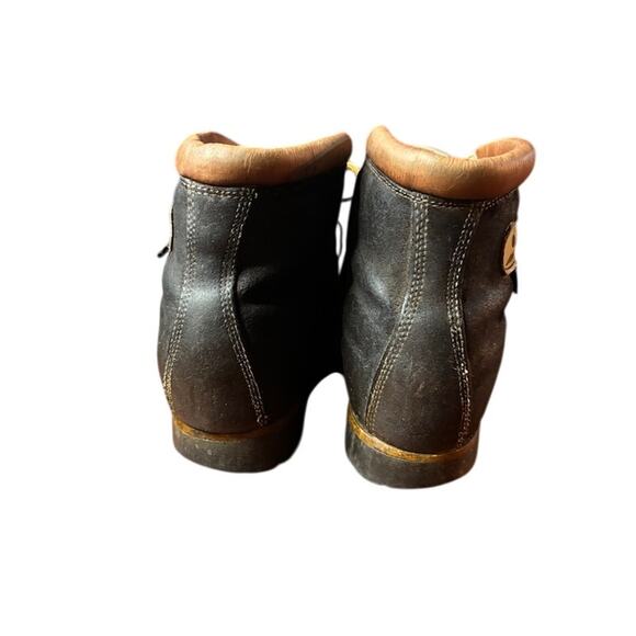 Vintage The Alps Fabiano Hiking Boots Brown Leather Made in Italy Men's Size 11 - Picture 4 of 11
